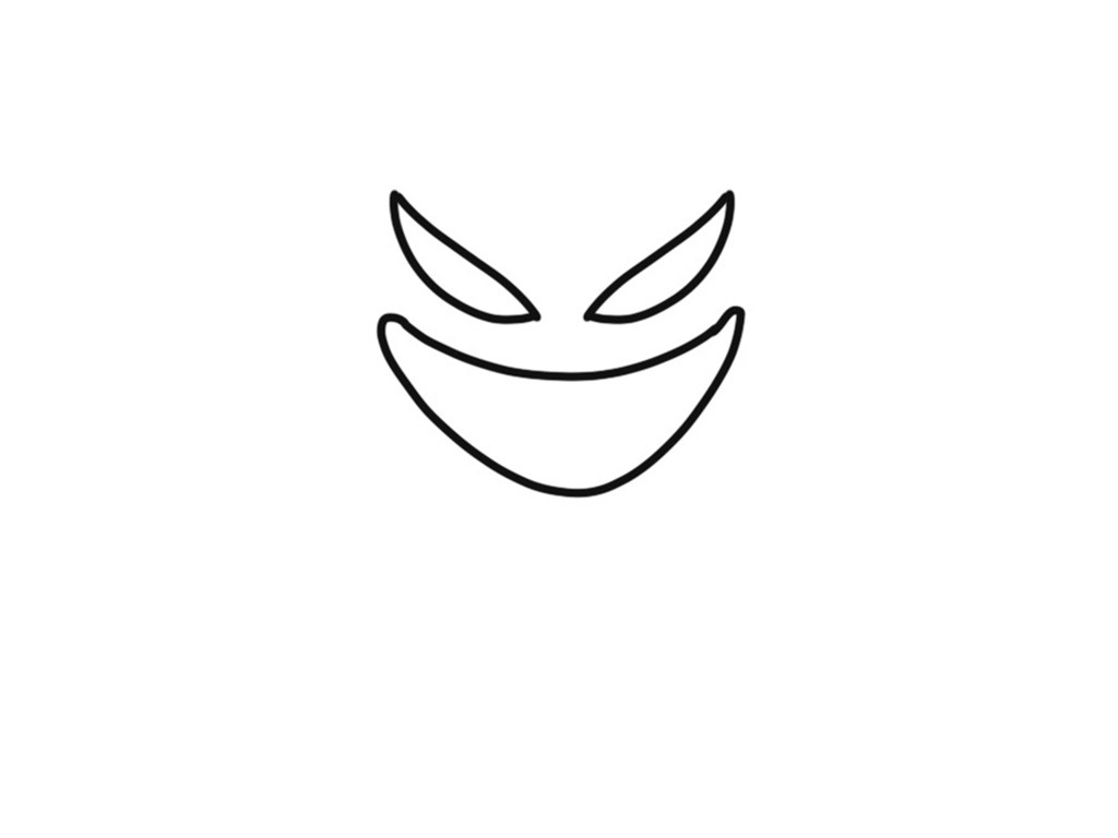 毒液简笔画画法步骤