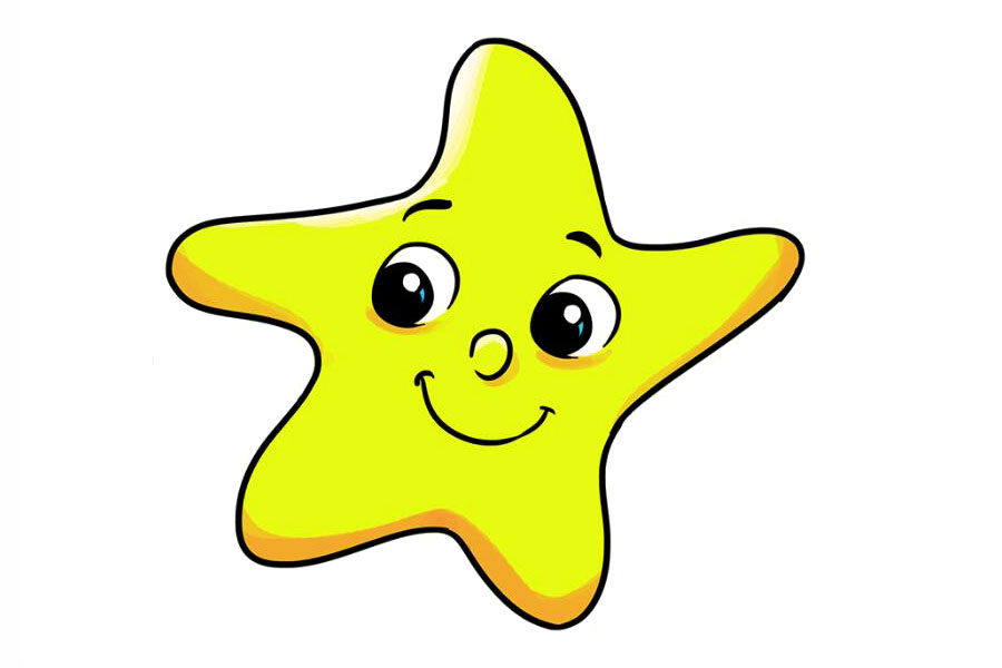 如何画卡通星星