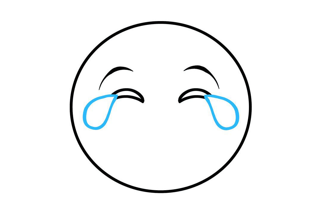哭笑表情怎么画