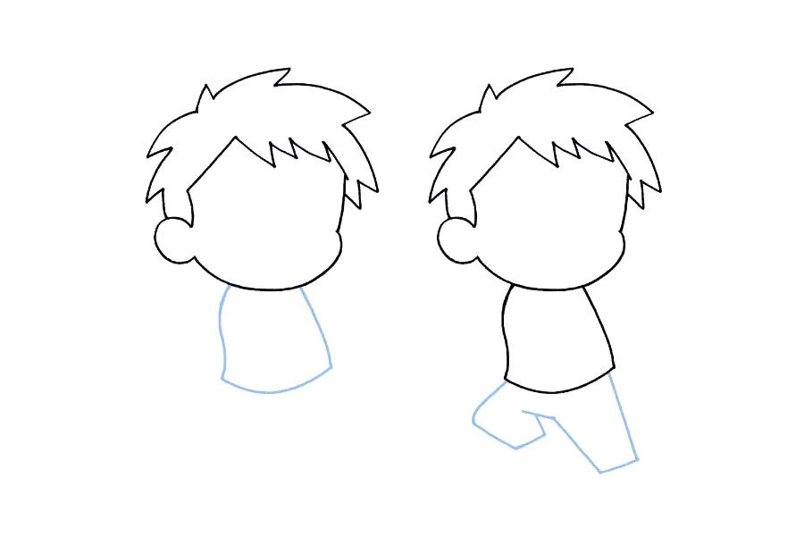 怎么画动漫男孩