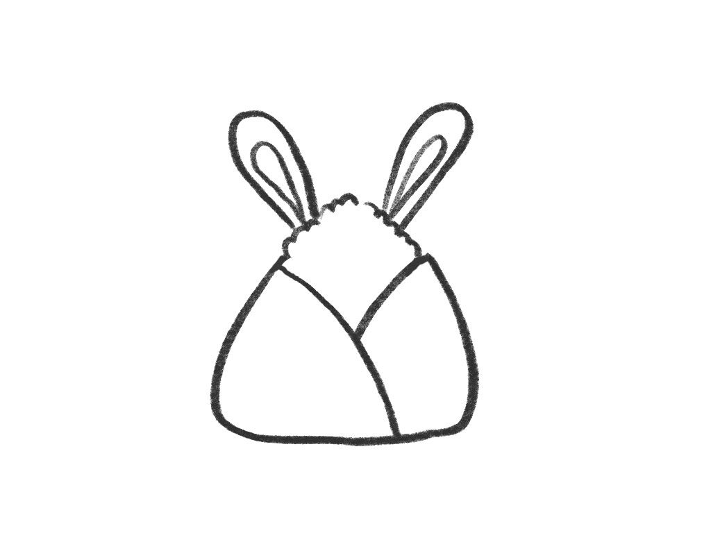 小兔子粽子简笔画画法教程