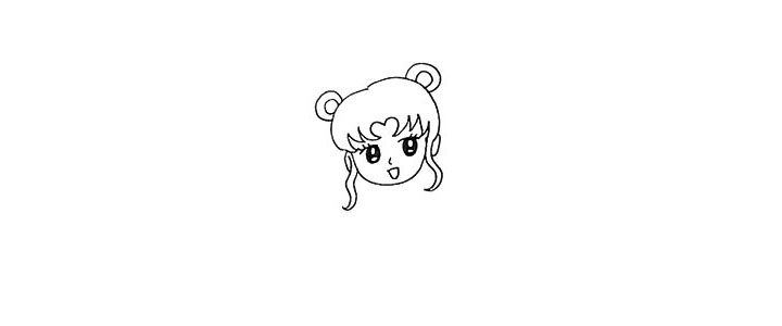 美少女战士简笔画画法步骤