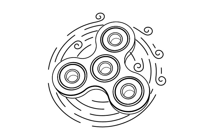 指尖陀螺简笔画图片