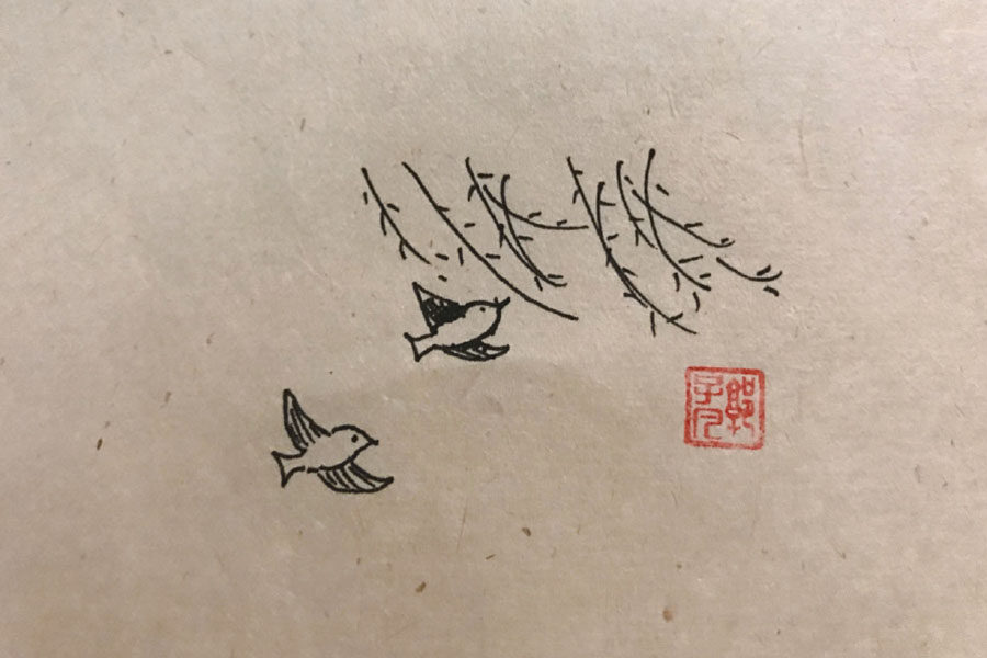 树林风景简笔画图片