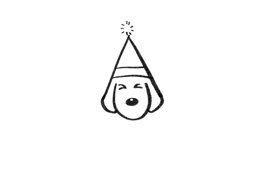 如何用字母A画一只可爱的小狗简笔画画法