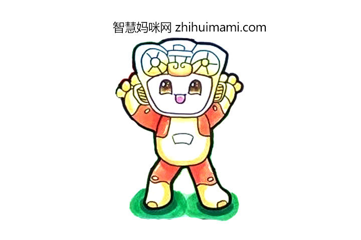 2022杭州亚运会吉祥物简笔画图片