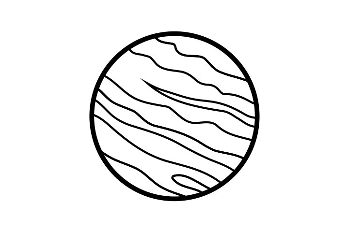 宇宙星球简笔画图片