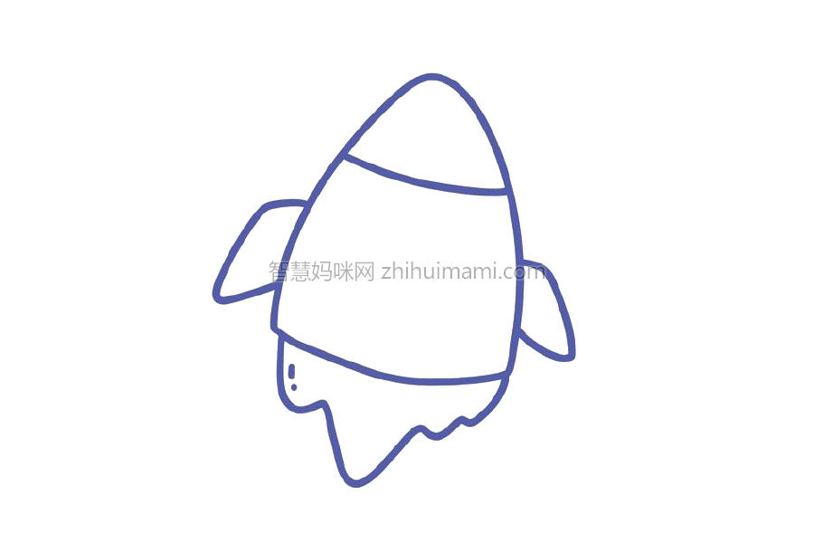 宇宙太空简笔画大全 火箭简笔画