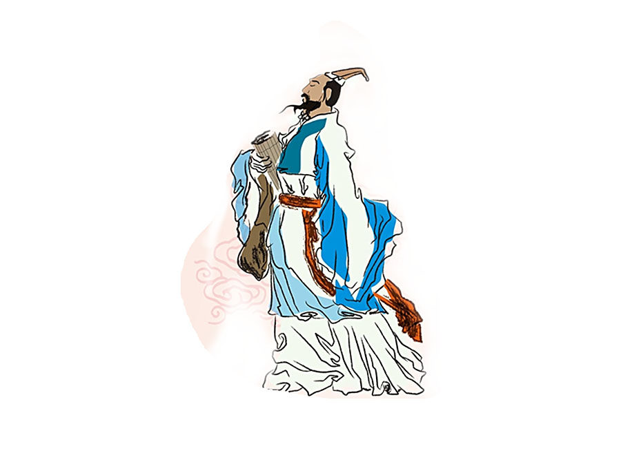 屈原简笔画的各种画法