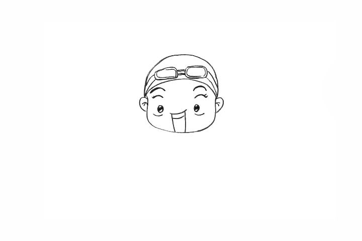 洪荒之力美少女傅园慧简笔画