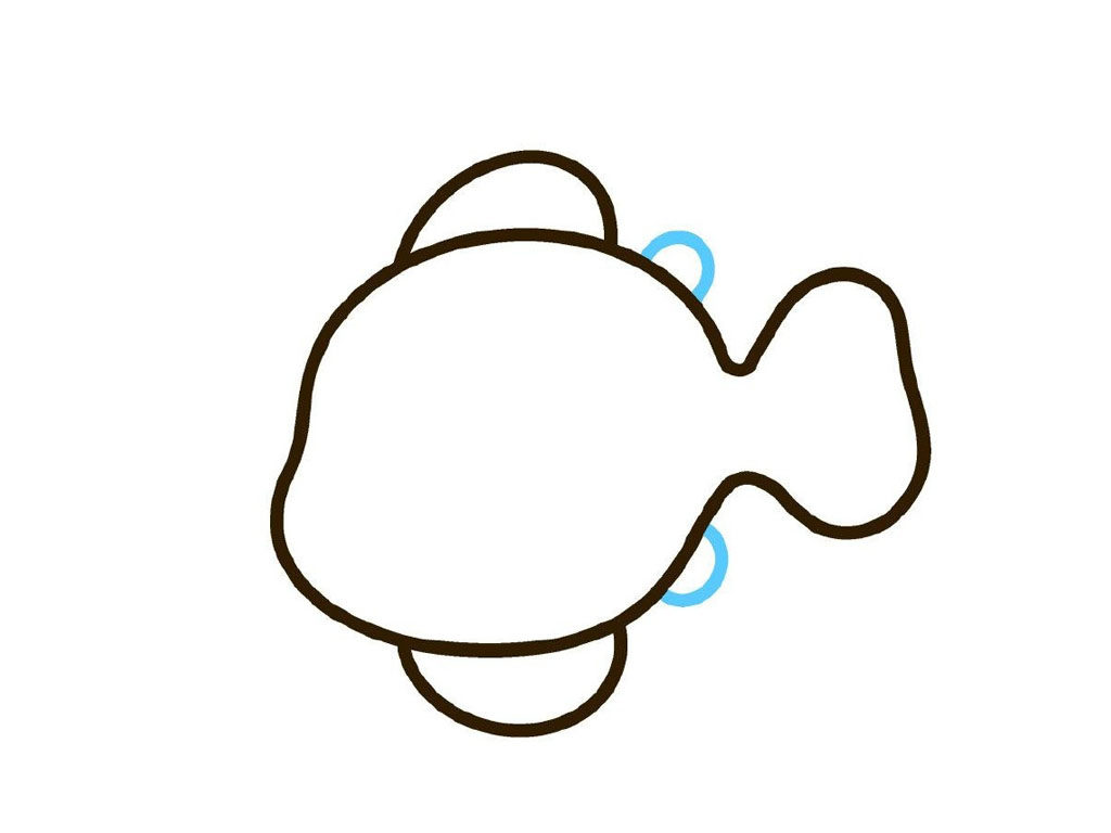 小丑鱼简笔画
