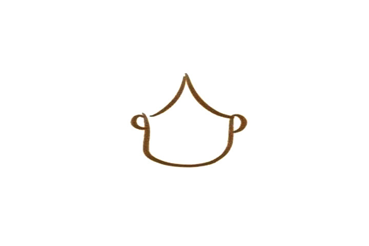 三步画可爱小女孩简笔画