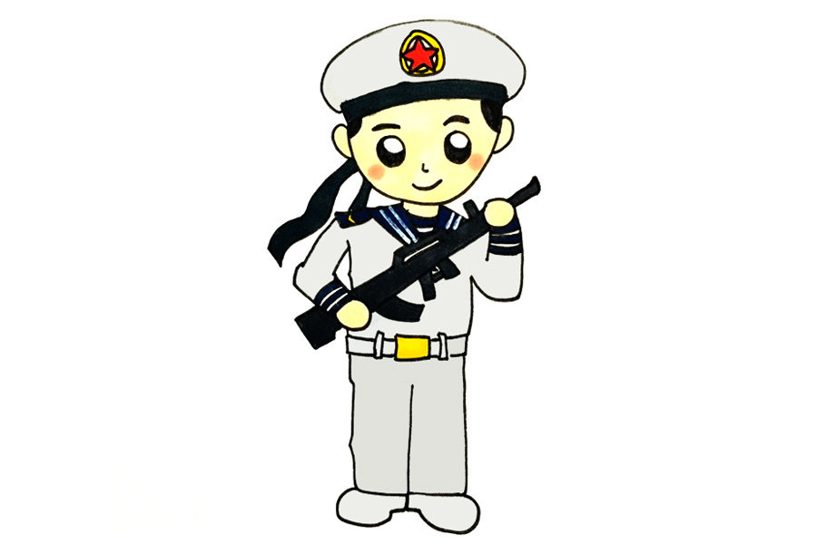 海军怎么画