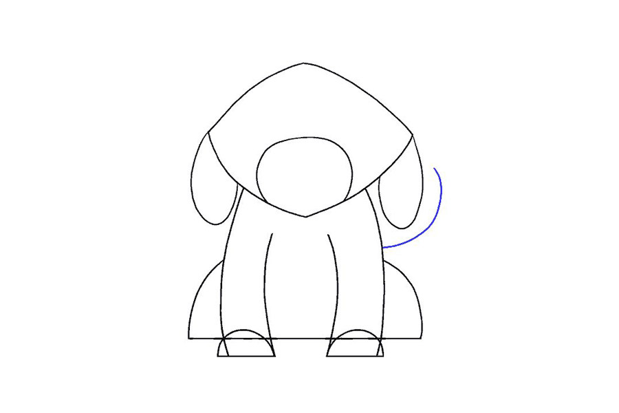 简单漂亮的狗简笔画画法