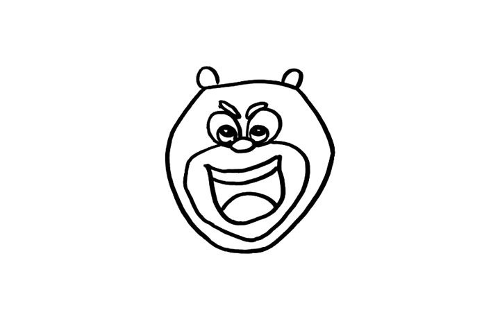 熊大简笔画画法步骤