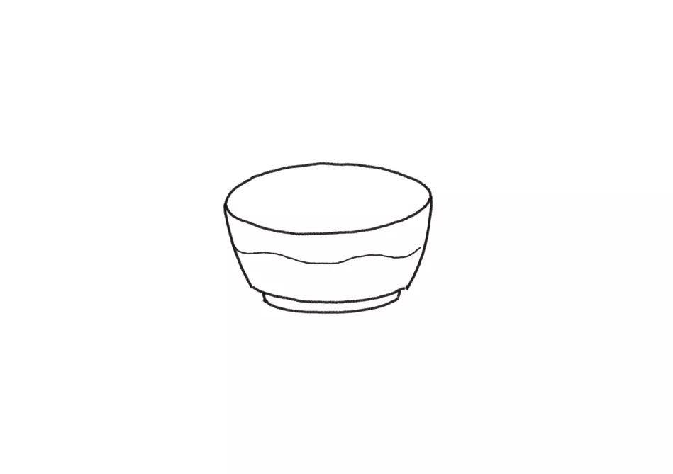一桌美食简笔画画法步骤