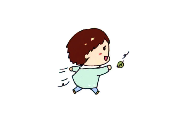 奔跑的小孩怎么画