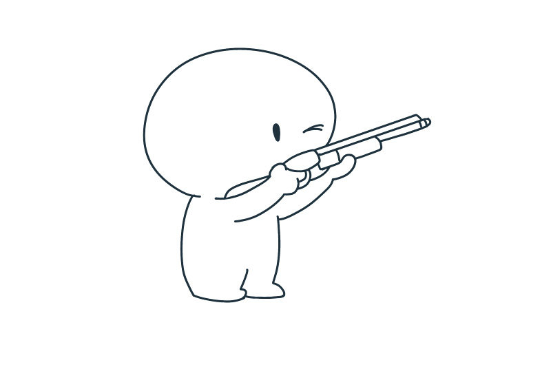 简单奥运简笔画 射击
