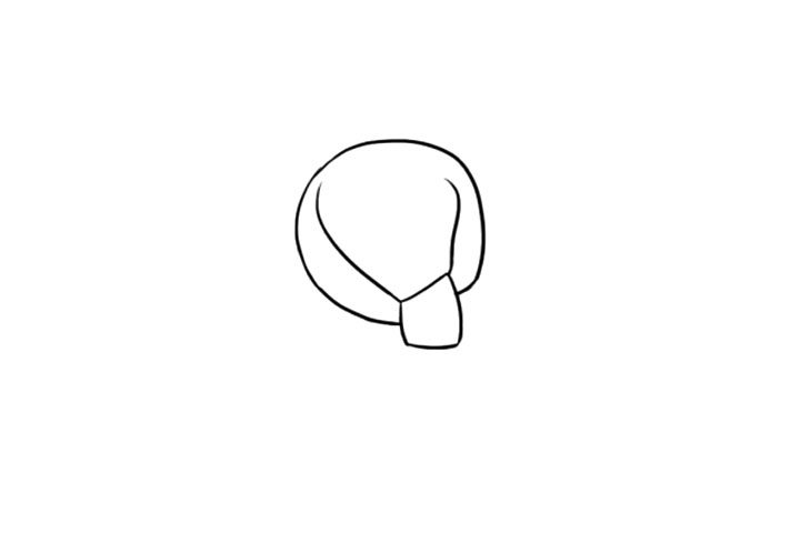 简单围巾简笔画画法步骤
