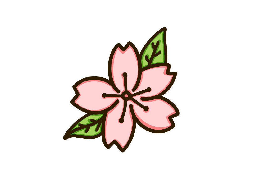 樱花简笔画教程