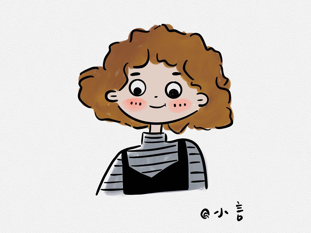 学画可爱小女孩简笔画
