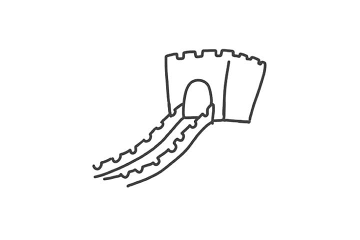 世界著名建筑长城的画法简单易学