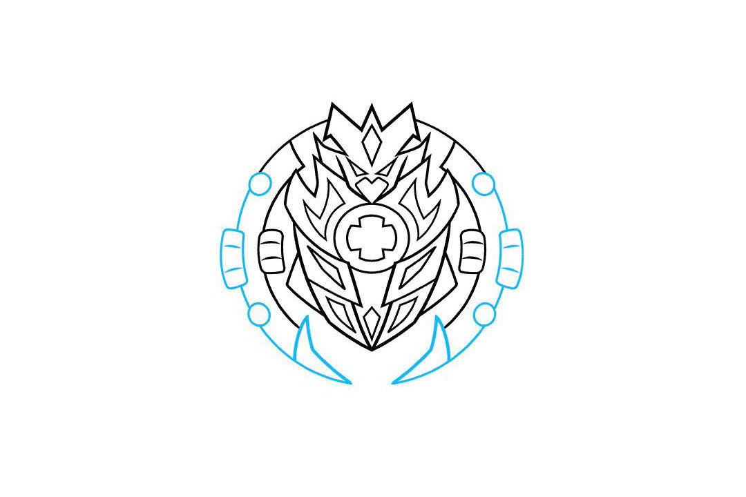 陀螺简笔画步骤