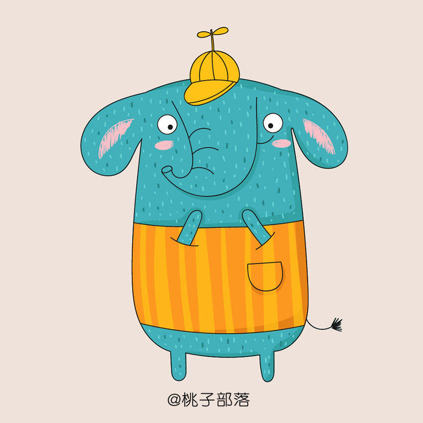 这组动物简笔画很适合初学者学习，线条比较随意，造型结构也不复杂，建议收藏起来！