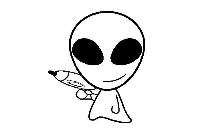 可爱的外星生物简笔画