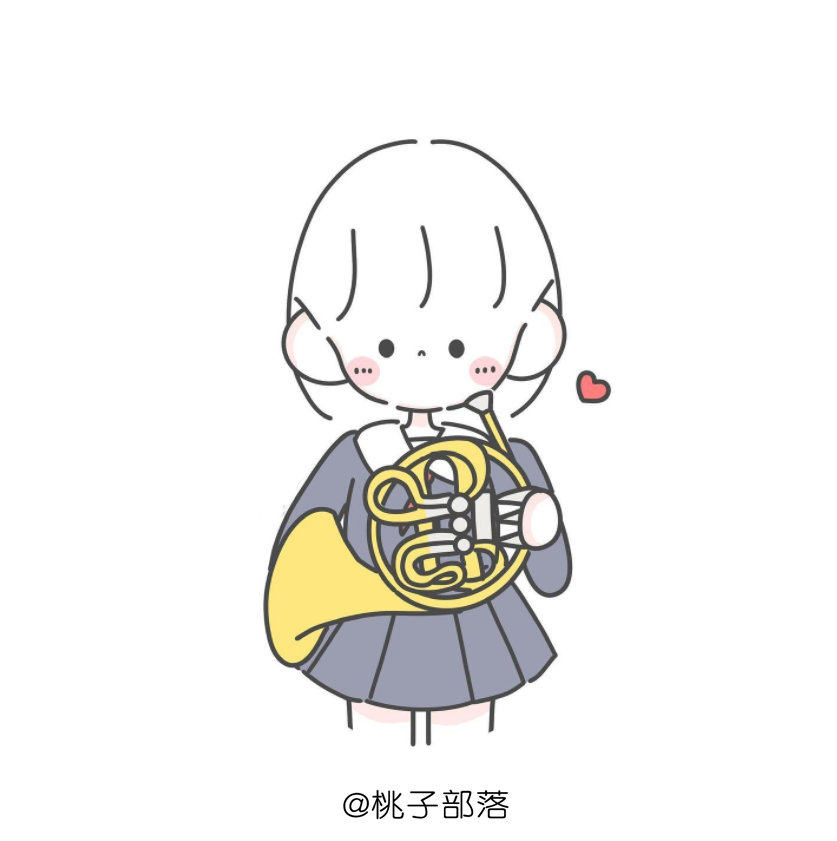 分享一组来自chama的简笔画，小姐姐的头发是不是太好画了