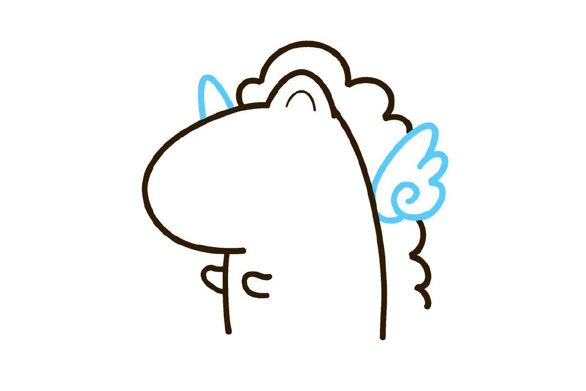 超可爱独角兽简笔画教程
