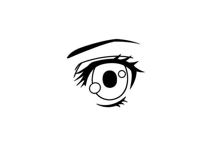 画漫画人物-女孩眼睛的画法