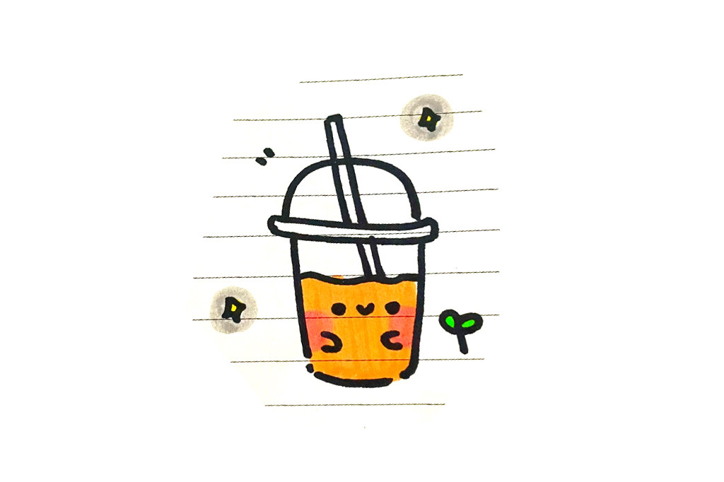 夏天的可可爱爱简笔画