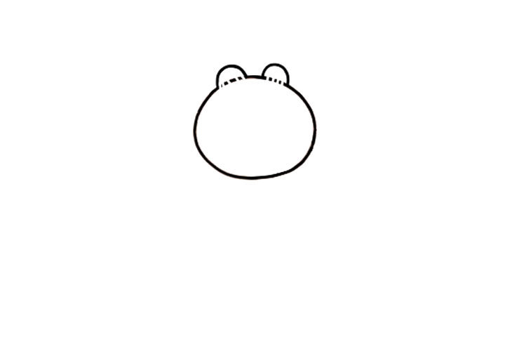 一步一步学画布朗熊简笔画