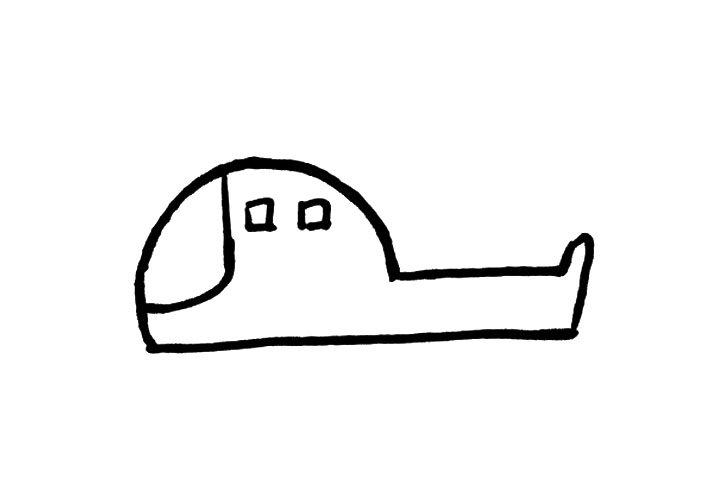 小型直升机简笔画画法步骤