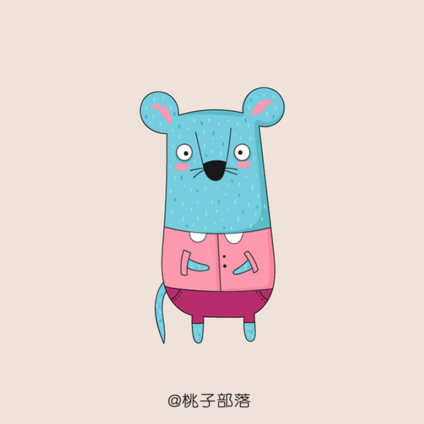 这组动物简笔画很适合初学者学习，线条比较随意，造型结构也不复杂，建议收藏起来！