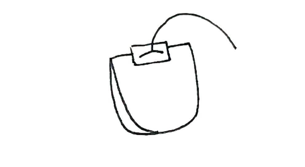 茶包简笔画画法