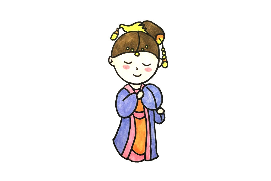古代公主怎么画