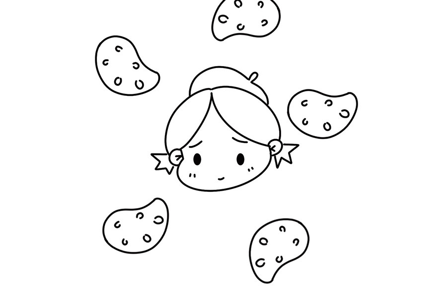 如何画可爱小画家简笔画