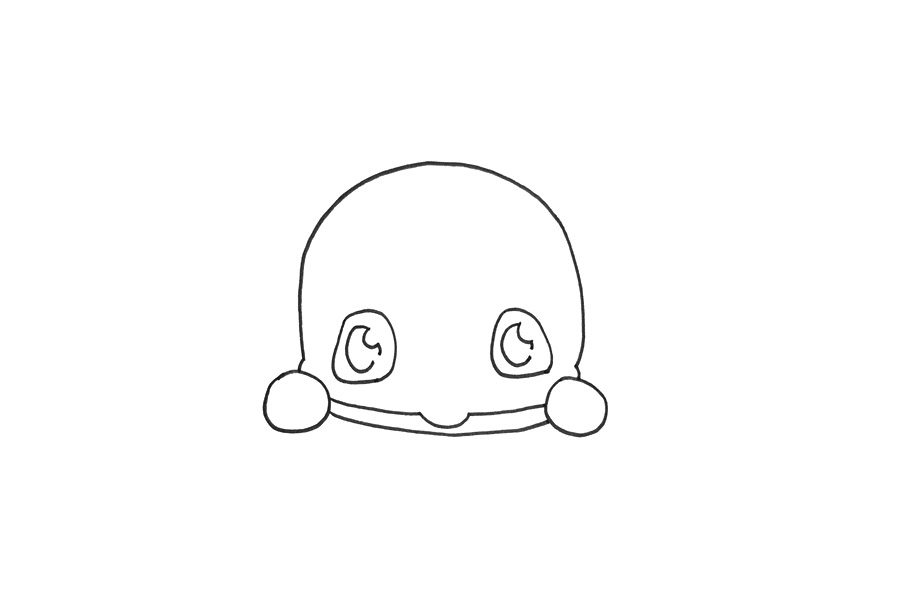 可爱蓝鲸怎么画