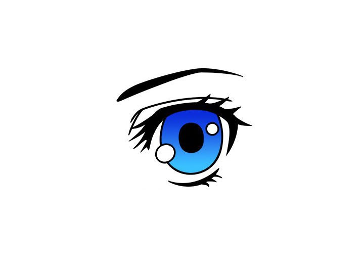 画漫画人物-女孩眼睛的画法
