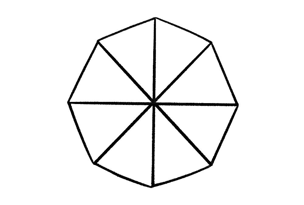 米字画雨伞简笔画