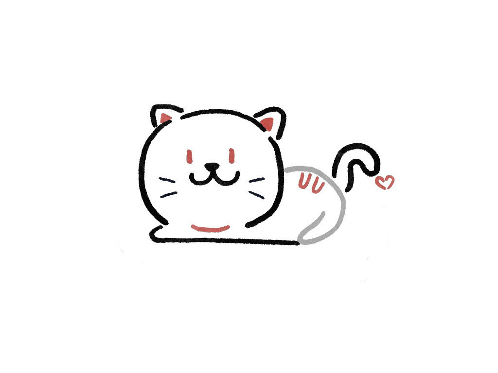 简单可爱的小猫简笔画画法