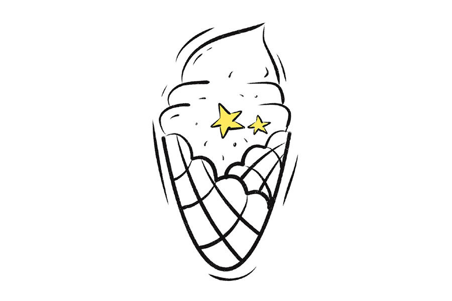可爱冰激凌简笔画
