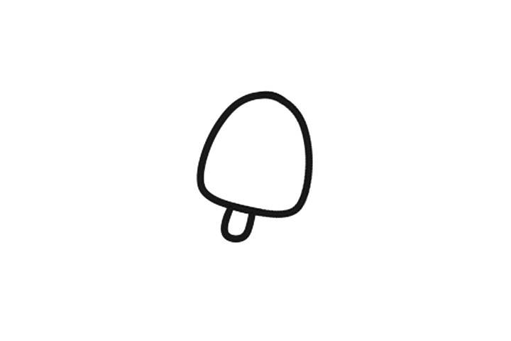 彩虹冰棍简笔画画法步骤