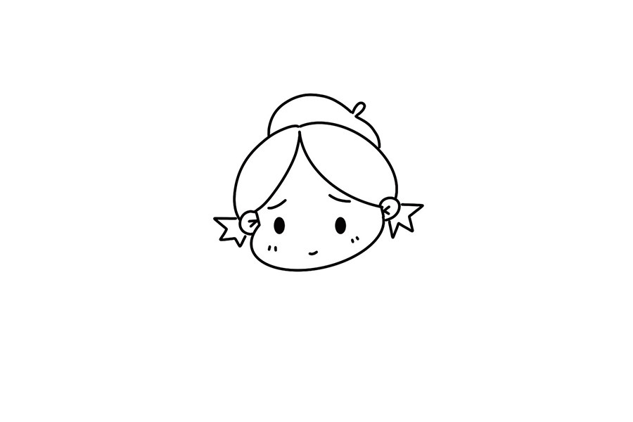 如何画可爱小画家简笔画