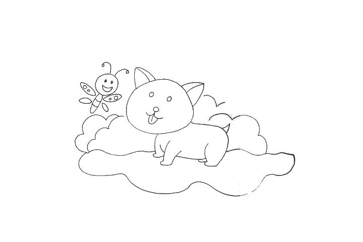 可爱柯基儿童画教程