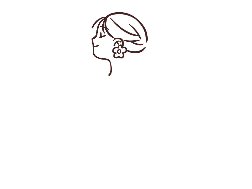 可爱少女头像简笔画