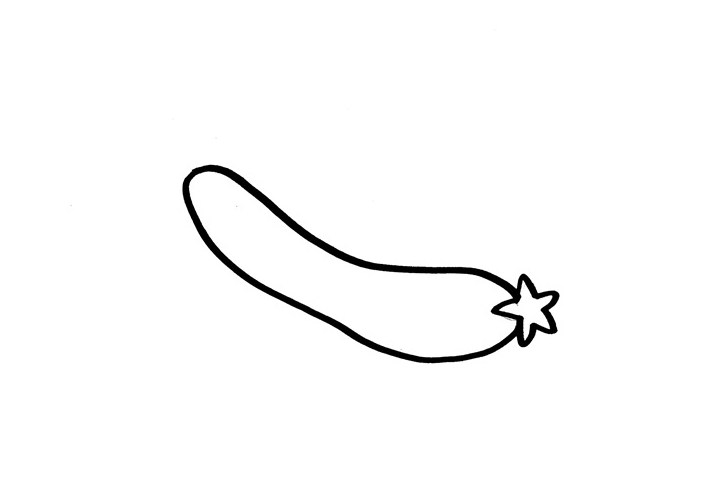 蔬菜简笔画大全 丝瓜怎么画