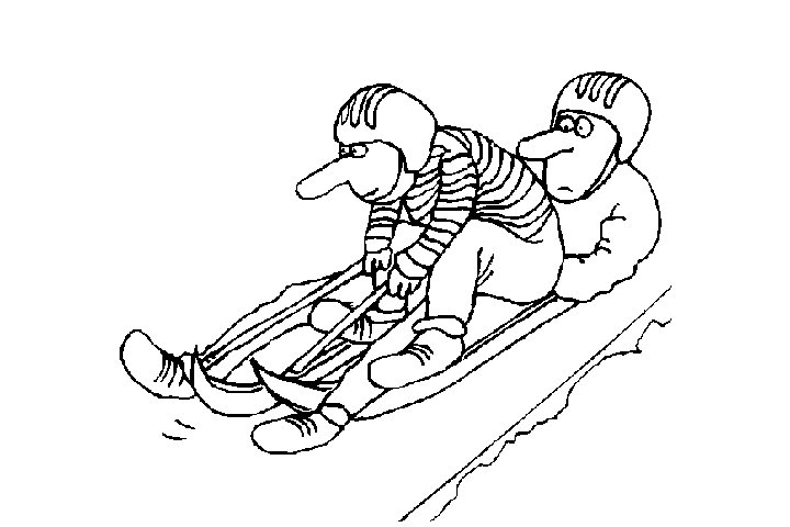 冬奥会滑雪运动简笔画图片
